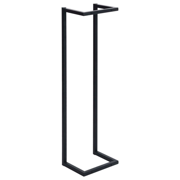 Towel Rack Black 25X20x95 Cm Iron