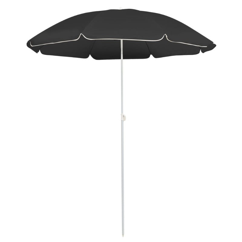 Patio Umbrellas Outdoor Parasol With Steel Pole Anthracite 180 Cm