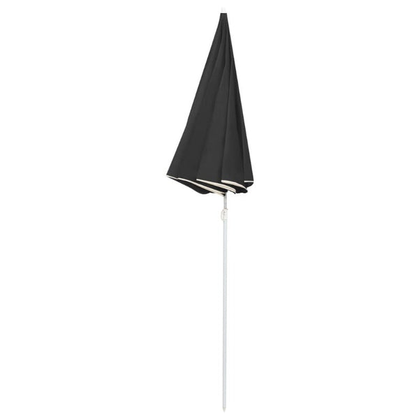 Patio Umbrellas Outdoor Parasol With Steel Pole Anthracite 180 Cm