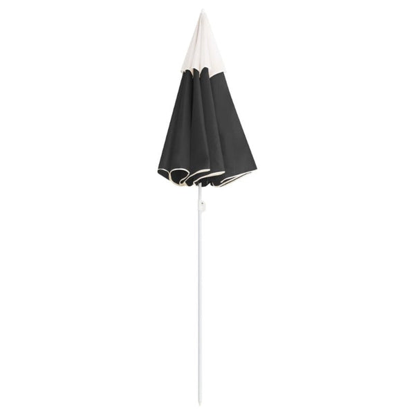 Patio Umbrellas Outdoor Parasol With Steel Pole Anthracite 180 Cm