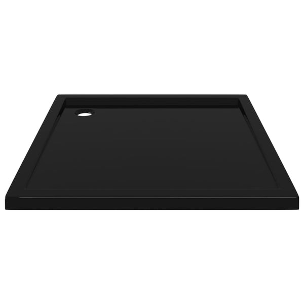 Square Abs Shower Base Tray Black 90X90 Cm