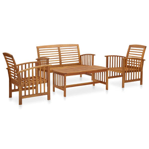 Patio Furniture Sets 4 Piece Garden Lounge Set Solid Acacia Wood