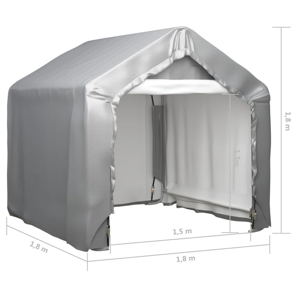 Sheds Summerhouses Carports Storage Tent Grey 180X180 Cm Galvanised Steel