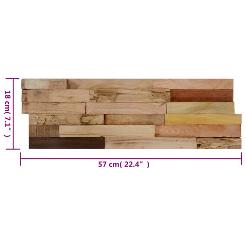 Wall Cladding Panels 10 Pcs 1.03 M Recycled Teak Wood