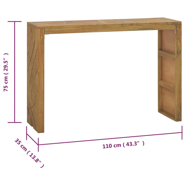 Hall Tables Console Table 110X35x75 Cm Solid Teak Wood