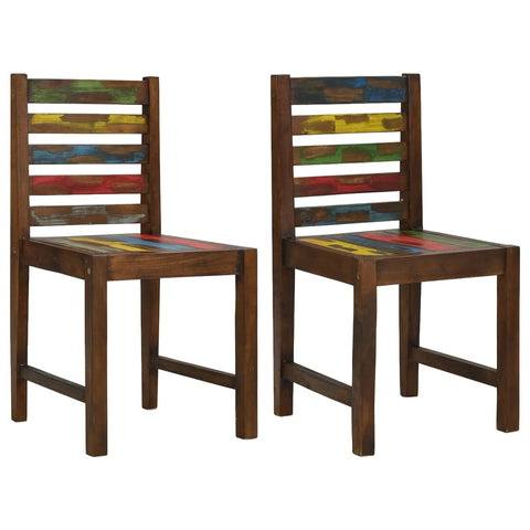 Dining Chairs 2 Pcs Solid Reclaimed Wood