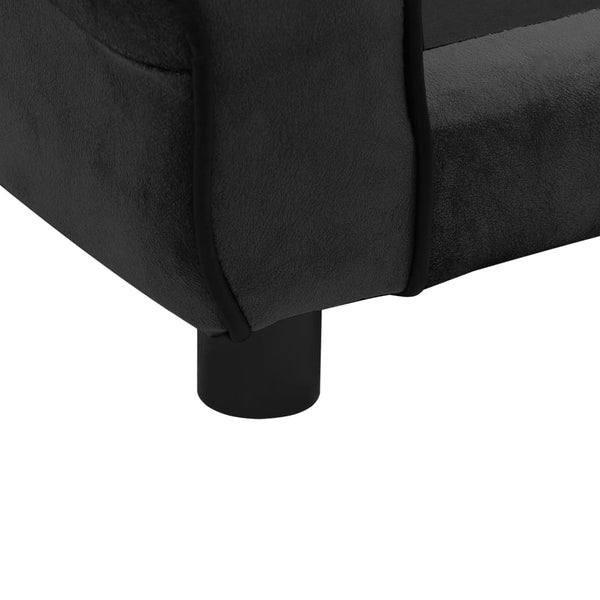 Dog Sofa Black 72X45x30 Cm Plush