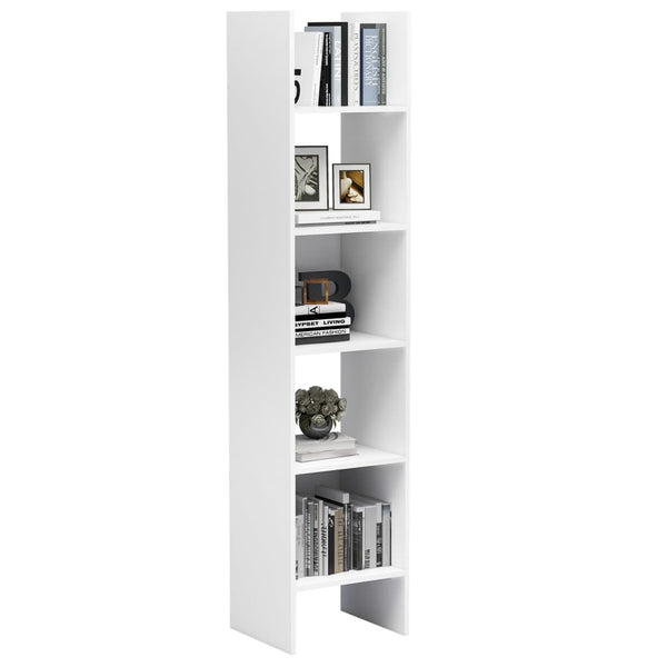 Cabinets & Cupboards Book Cabinet White 40X35x180 Cm Engineered Wood