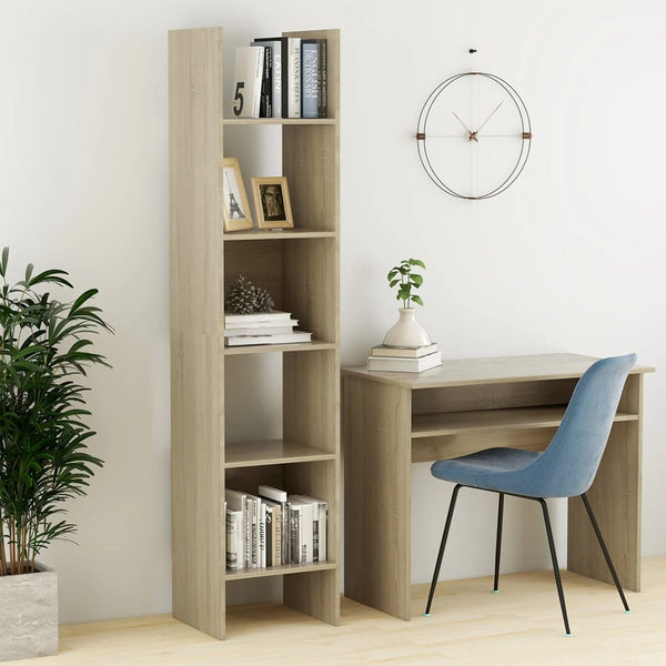 Bookshelves Book Cabinet Sonoma Oak 40X35x180 Cm Engineered Wood