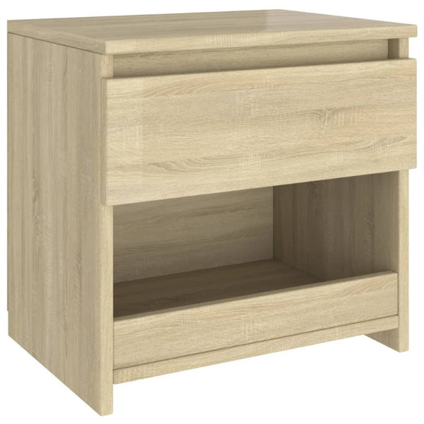 Bedside Tables Bedside Cabinet Sonoma Oak 40X30x39 Cm Engineered Wood