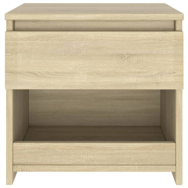 Bedside Tables Bedside Cabinet Sonoma Oak 40X30x39 Cm Engineered Wood