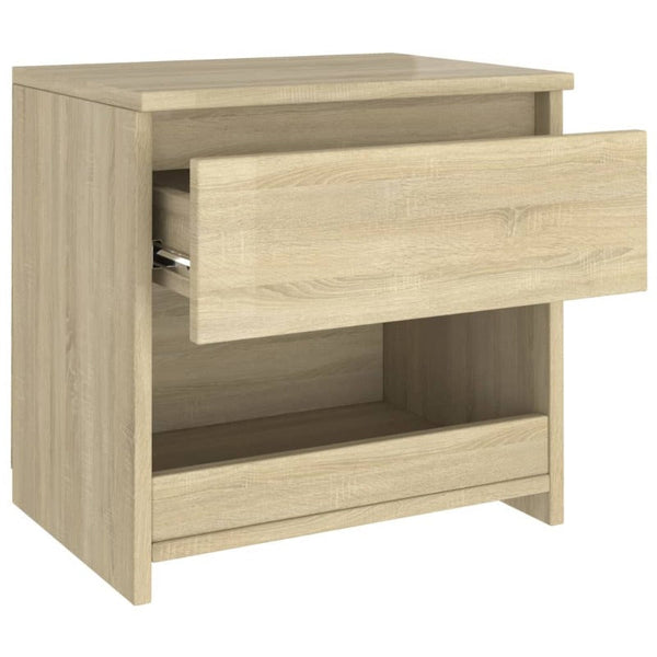 Bedside Tables Bedside Cabinet Sonoma Oak 40X30x39 Cm Engineered Wood