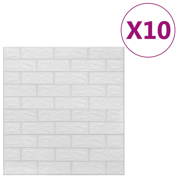 Wallpaper Rolls & Sheets 3D Wallpaper Bricks Self Adhesive White