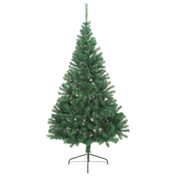 Seasonal Decorations Artificial Half Christmas Tree With Stand Green 240 Cm Pvc