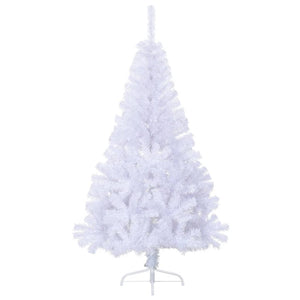 Seasonal Decorations Artificial Half Christmas Tree With Stand White 150 Cm Pvc