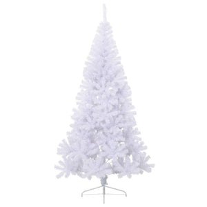 Seasonal Decorations Artificial Half Christmas Tree With Stand White 180 Cm Pvc