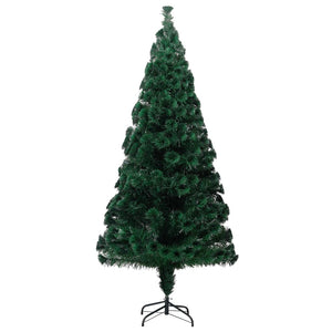 Seasonal Decorations Artificial Christmas Tree With Stand Green 180 Cm Fibre Optic