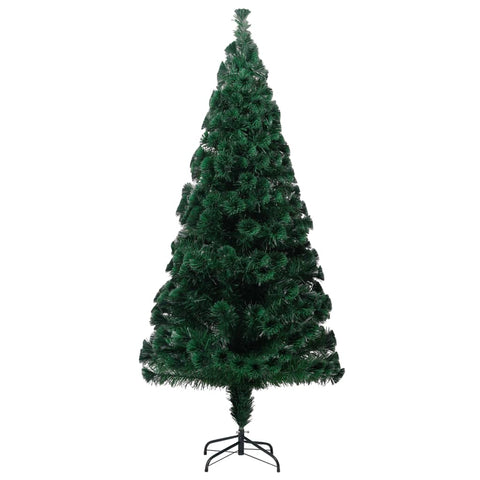 Seasonal Decorations Artificial Christmas Tree With Stand Green 180 Cm Fibre Optic