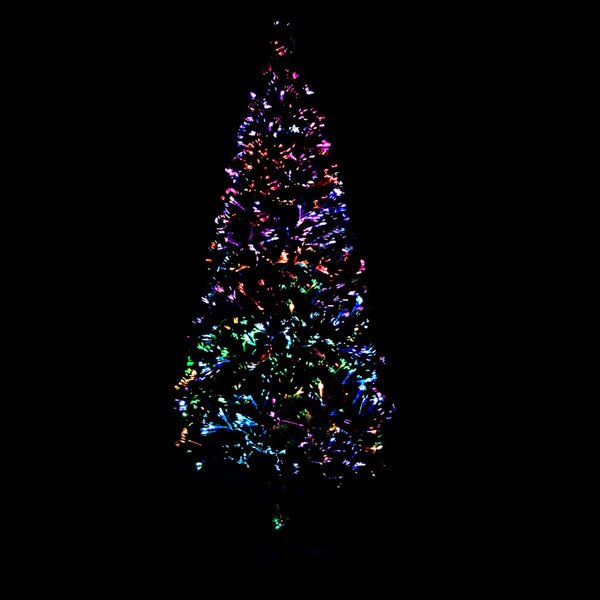 Seasonal Decorations Artificial Christmas Tree With Stand Green 180 Cm Fibre Optic