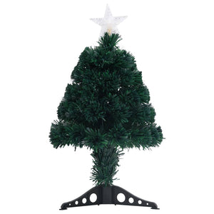 Seasonal Decorations Pre Lit Christmas Tree With Stand 64 Cm Fibre Optic