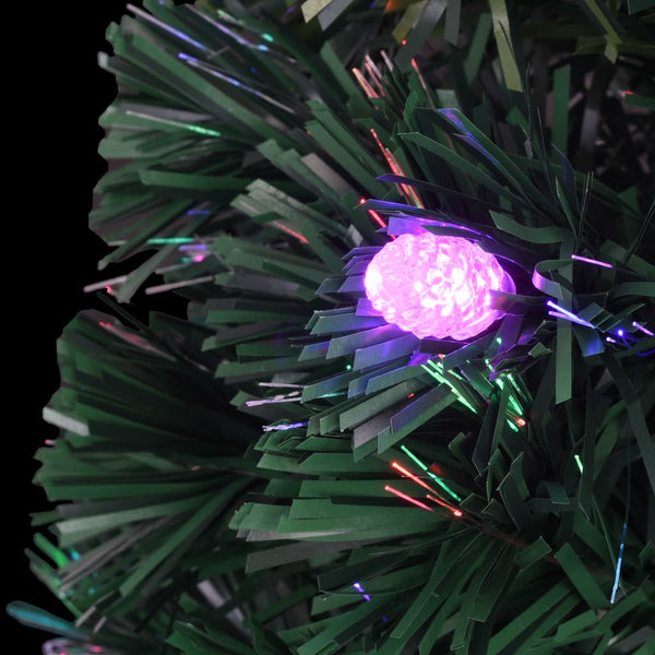 Seasonal Decorations Pre Lit Christmas Tree With Stand 120 Cm Fibre Optic