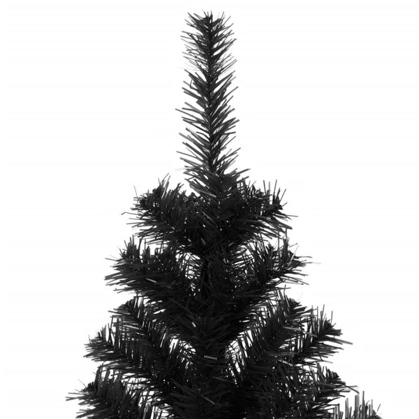 Seasonal Decorations Artificial Christmas Tree With Stand Black 240 Cm Pvc