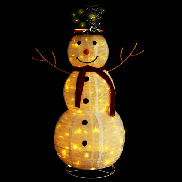 Seasonal Decorations Decorative Christmas Snowman Figure Led Luxury Fabric 120Cm