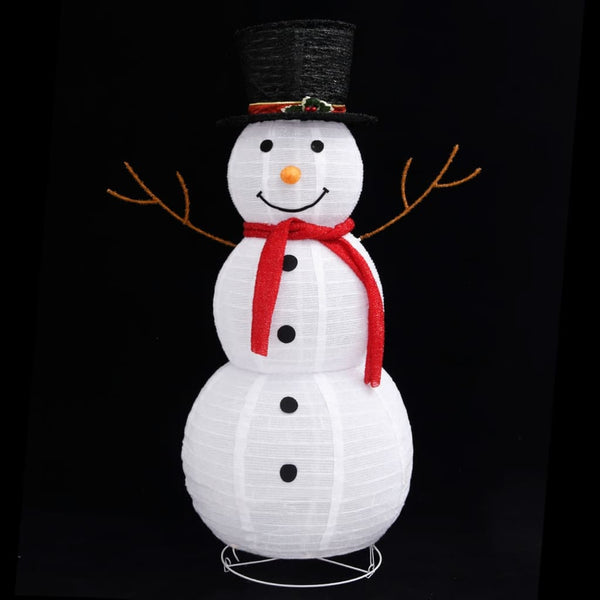 Seasonal Decorations Decorative Christmas Snowman Figure Led Luxury Fabric 120Cm