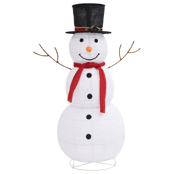 Seasonal Decorations Decorative Christmas Snowman Figure Led Luxury Fabric 120Cm