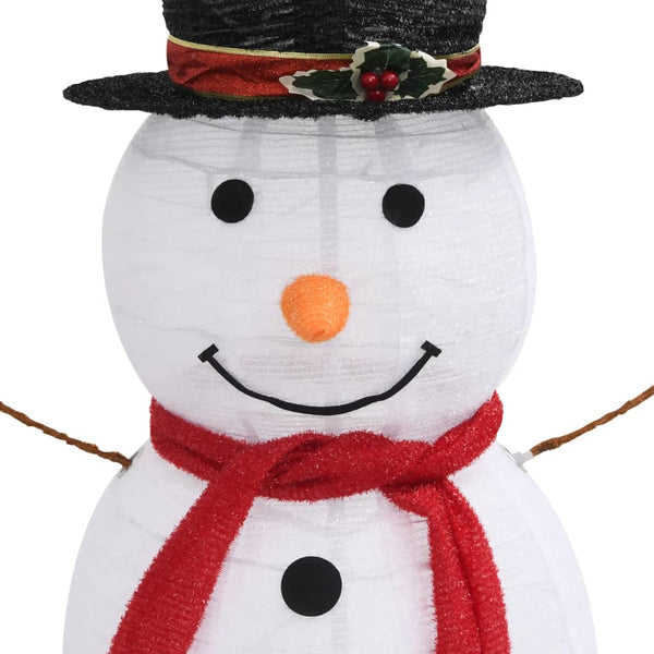 Seasonal Decorations Decorative Christmas Snowman Figure Led Luxury Fabric 120Cm