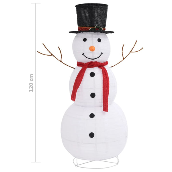 Seasonal Decorations Decorative Christmas Snowman Figure Led Luxury Fabric 120Cm