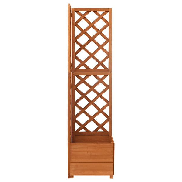 Trellises Corner Trellis Planter 40X40x150 Cm Solid Fir Wood