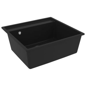 Kitchen Sinks Kitchen Sink With Overflow Hole Black Granite