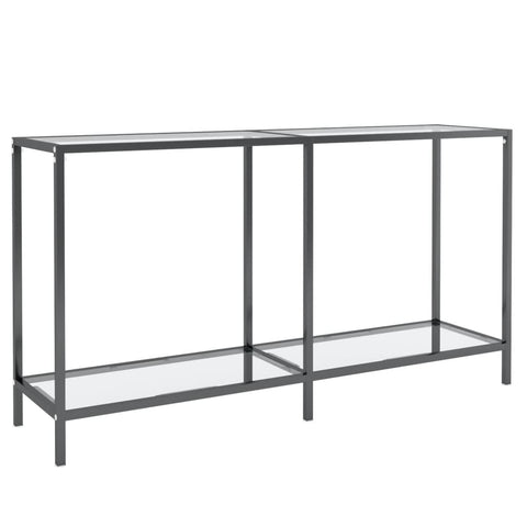 Hall Tables Console Table Transparent 140X35x75.5 Cm Tempered Glass