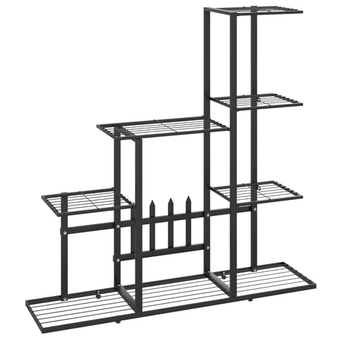 Plant Stands Flower Stand 94.5X25x88 Cm Black Metal