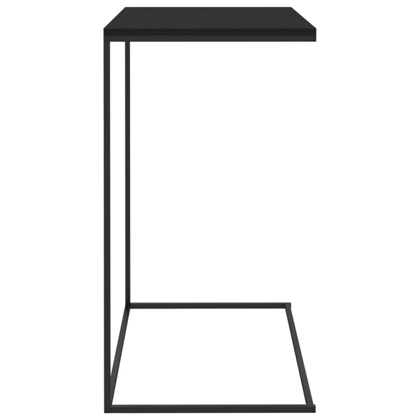 Side Tables Side Table Black 55X35x66 Cm Engineered Wood