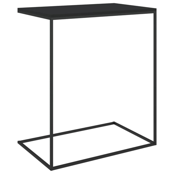 Side Tables Side Table Black 55X35x66 Cm Engineered Wood