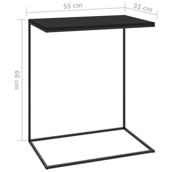 Side Tables Side Table Black 55X35x66 Cm Engineered Wood