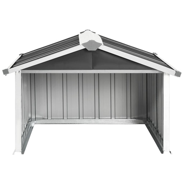 Sheds Summerhouses Carports Garden Robot Lawnmower Shed 92X97x63 Cm Galvanised Steel