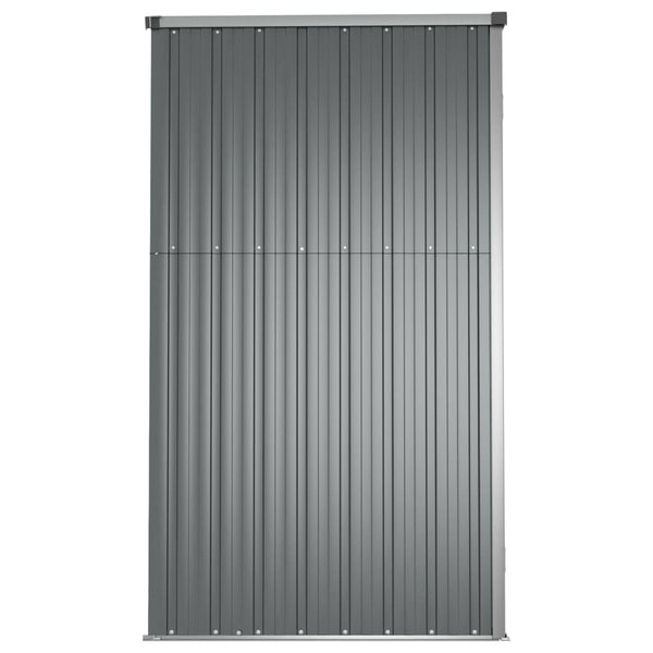 Sheds Summerhouses Carports Garden Tool Shed Grey 225X89x161 Cm Galvanised Steel