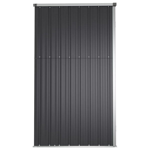 Sheds Summerhouses Carports Garden Tool Shed Anthracite 225X89x161 Cm Galvanised Steel