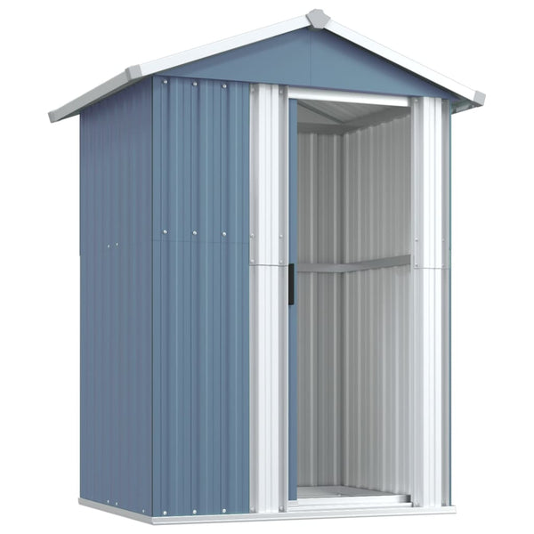 Sheds Summerhouses Carports Garden Shed Grey 126X97.5X177 Cm Galvanised Steel