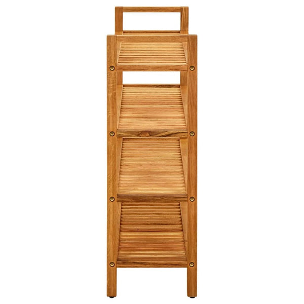 Shoe Racks Shoe Rack With 4 Shelves 100X27x80 Cm Solid Oak Wood