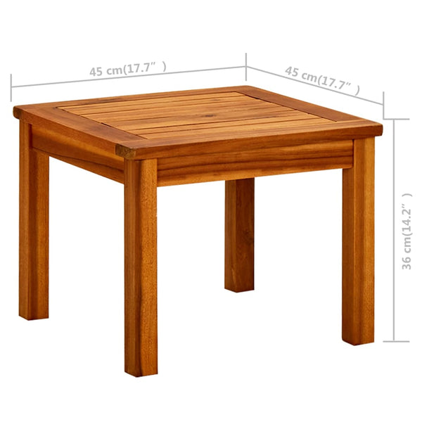 Coffee Tables Garden Coffee Table 45X45x36 Cm Solid Acacia Wood