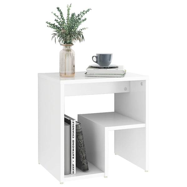 Bedside Tables Bed Cabinet White 40X30x40 Cm Engineered Wood