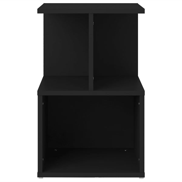 Bedside Tables Bedside Cabinet Black 35X35x55 Cm Engineered Wood