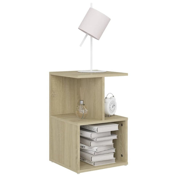 Bedside Tables Bedside Cabinets 2 Pcs Sonoma Oak 35X35x55 Cm Engineered Wood