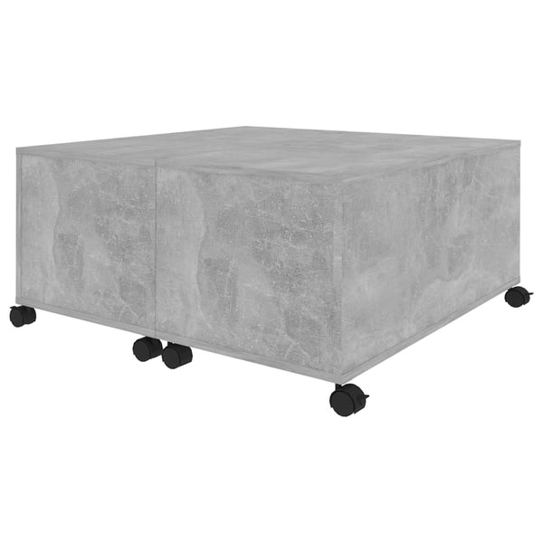 Coffee Tables Coffee Table Concrete Grey 75X75x38 Cm Engineered Wood