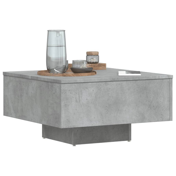 Coffee Tables Coffee Table Concrete Grey 60X60x31.5 Cm Engineered Wood