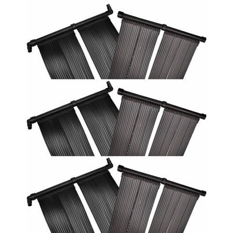 Pool Heaters Solar Pool Heater Panel 6 Pcs 80X620 Cm